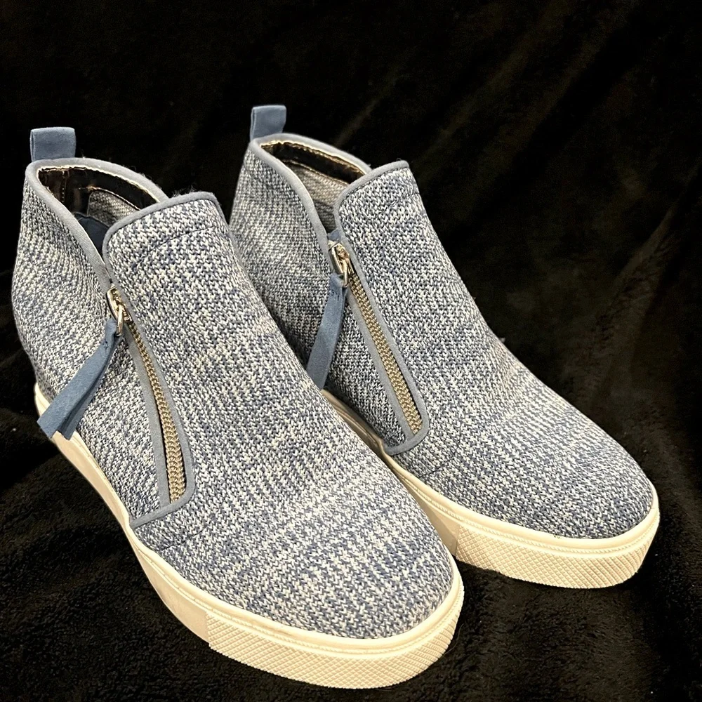 Steve Madden Kids' Caliber Wedge Sneaker In Blue